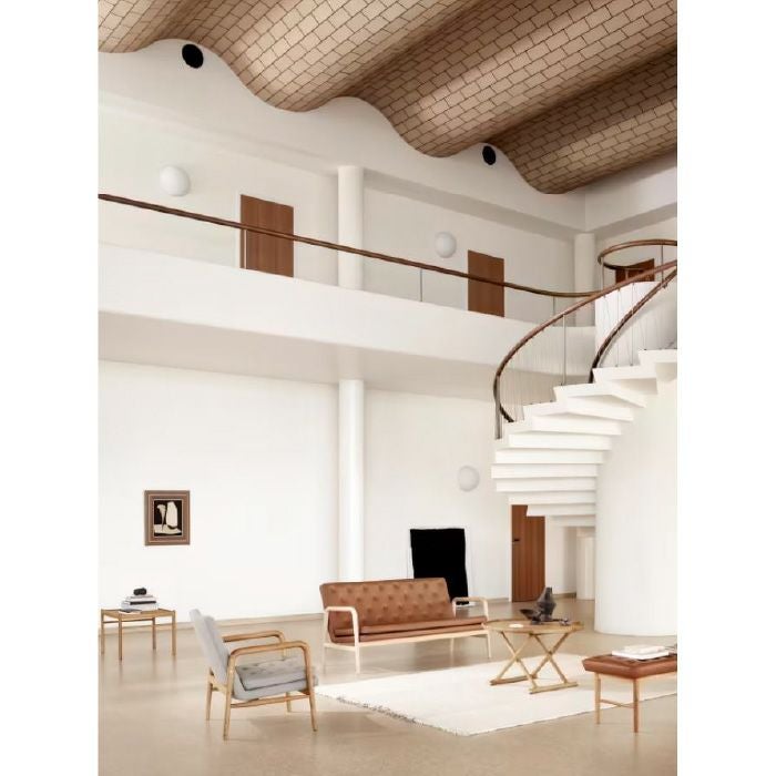 CARL HANSEN & SON(カールハンセン&サン)/ML10097/Egyptian Table(エジプシャン テーブル)/オーク材/ホワイトオイル仕上げ/直径100cm【納期】ご注文後確認