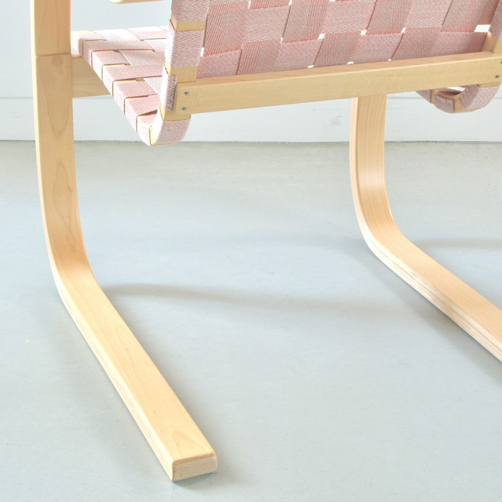 Artek(アルテック)/Armchair406(アームチェア406)/ラウンジチェア/バーチ材/ナチュラルラッカー仕上げ/ナチュラル レッド【納期】ご注文後確認