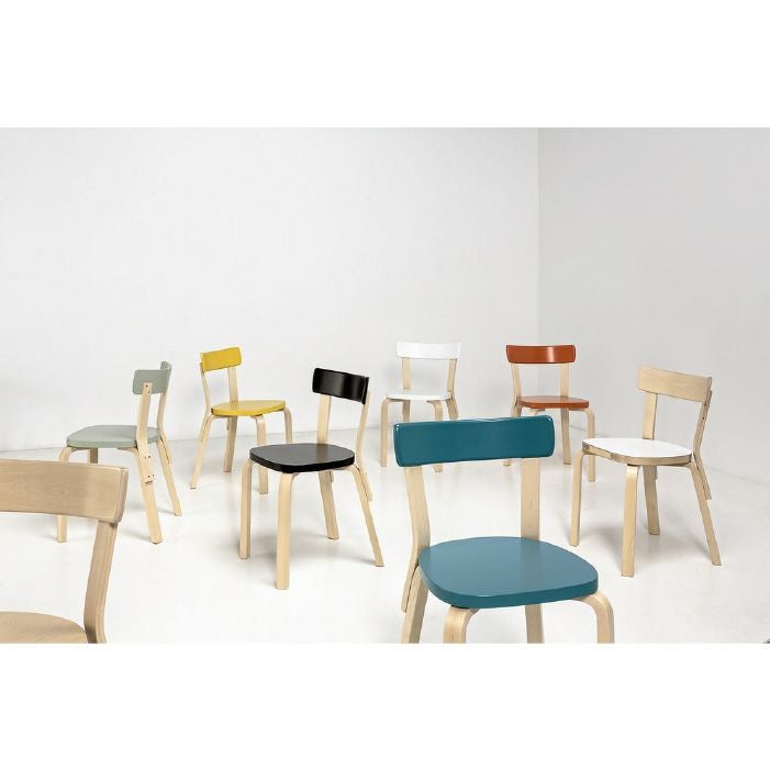 Artek/CHAIR 66/チェア66/バーチ材/ナチュラルラッカー仕上げ/ブラックラッカー 【納期】約3~4週間(メーカー欠品時を除く)
