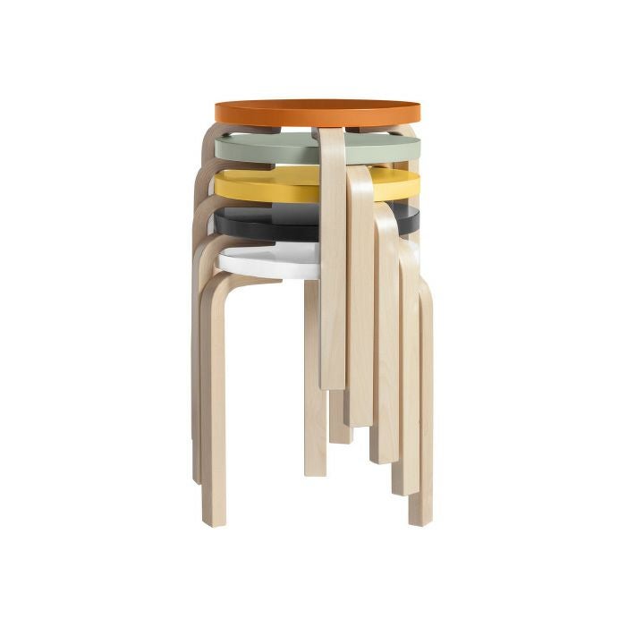 Artek/STOOL 60/スツール60/バーチ材/ナチュラルラッカー仕上げ/イエローラッカー 【納期】約3~4週間(メーカー欠品時を除く)