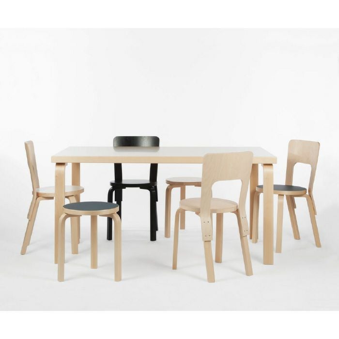 Artek/82A TABLE/82Aテーブル/バーチ材/ナチュラルラッカー仕上げ/ホワイトラミネート 【納期】約3~4週間(メーカー欠品時を除く)