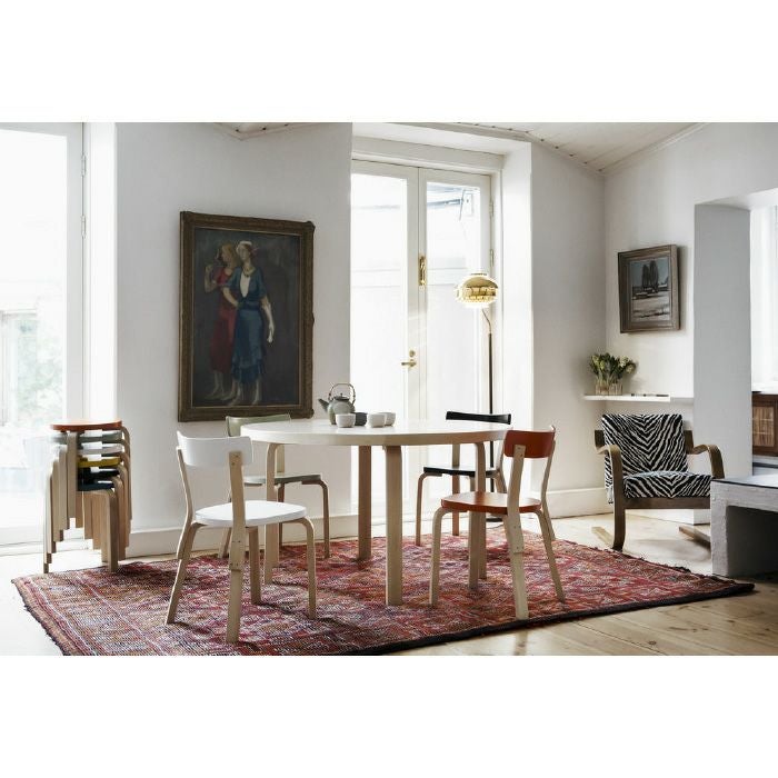 Artek/91 TABLE/91テーブル/バーチ材/ナチュラルラッカー仕上げ/ホワイトラミネート 【納期】約3~4週間(メーカー欠品時を除く)