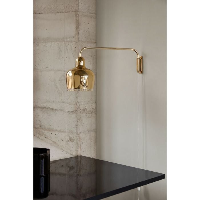 Artek/A330S Wall Lamp "Golden Bell"/A330S ウォールランプ ゴールデンベル/真鍮/クリア塗装 【納期】約3~4週間(メーカー欠品時を除く)