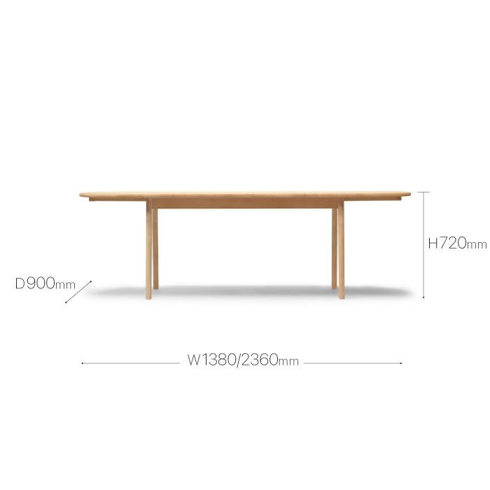 CARL HANSEN & SON(カールハンセン&サン)/CH006/ダイニングテーブル/ビーチ材/オイル仕上げ 【納期】約3~4週間(メーカー欠品時を除く)
