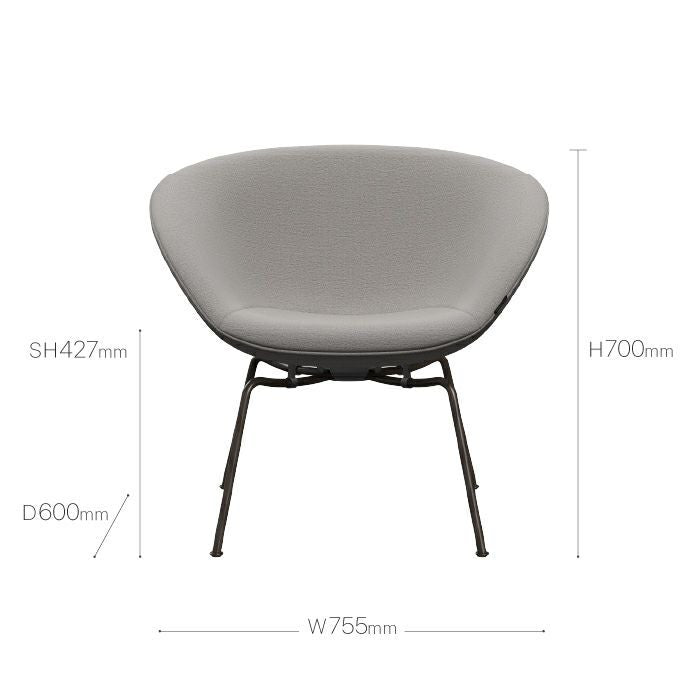 FRITZ HANSEN(フリッツハンセン)/POT3318/POT/1121(ベージュ)/ファブリック/ブラウンブロンズレッグ 【納期】約3~4週間(メーカー欠品時を除く)