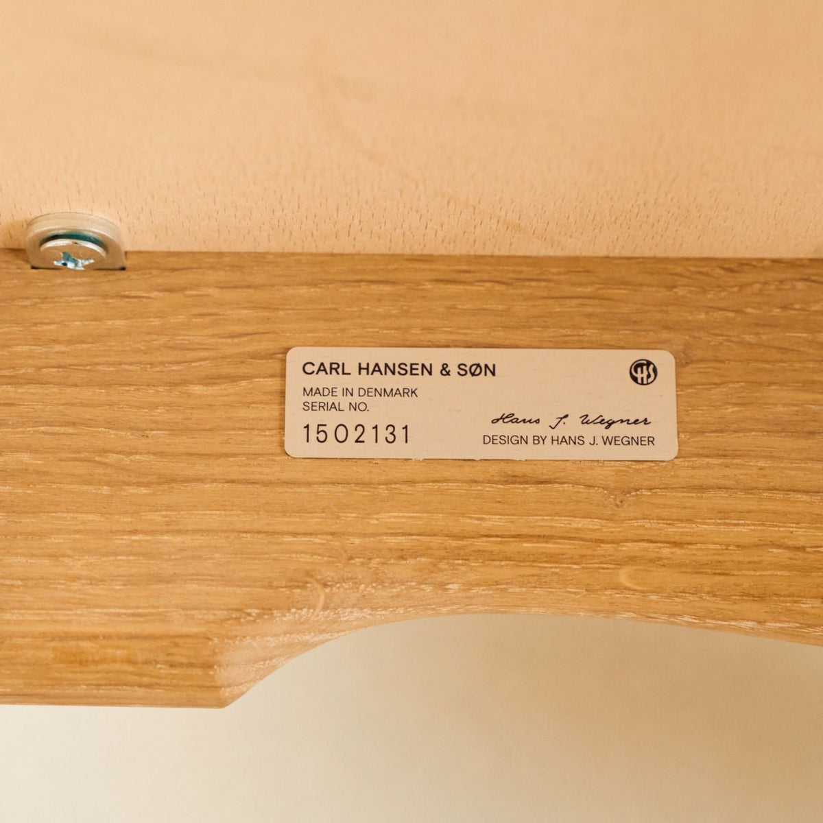 CARL HANSEN & SON(カールハンセン&サン)/CH33P/チェア/オーク材/ホワイトオイル仕上げ/座面:ファブリック(Re-wool 0758)