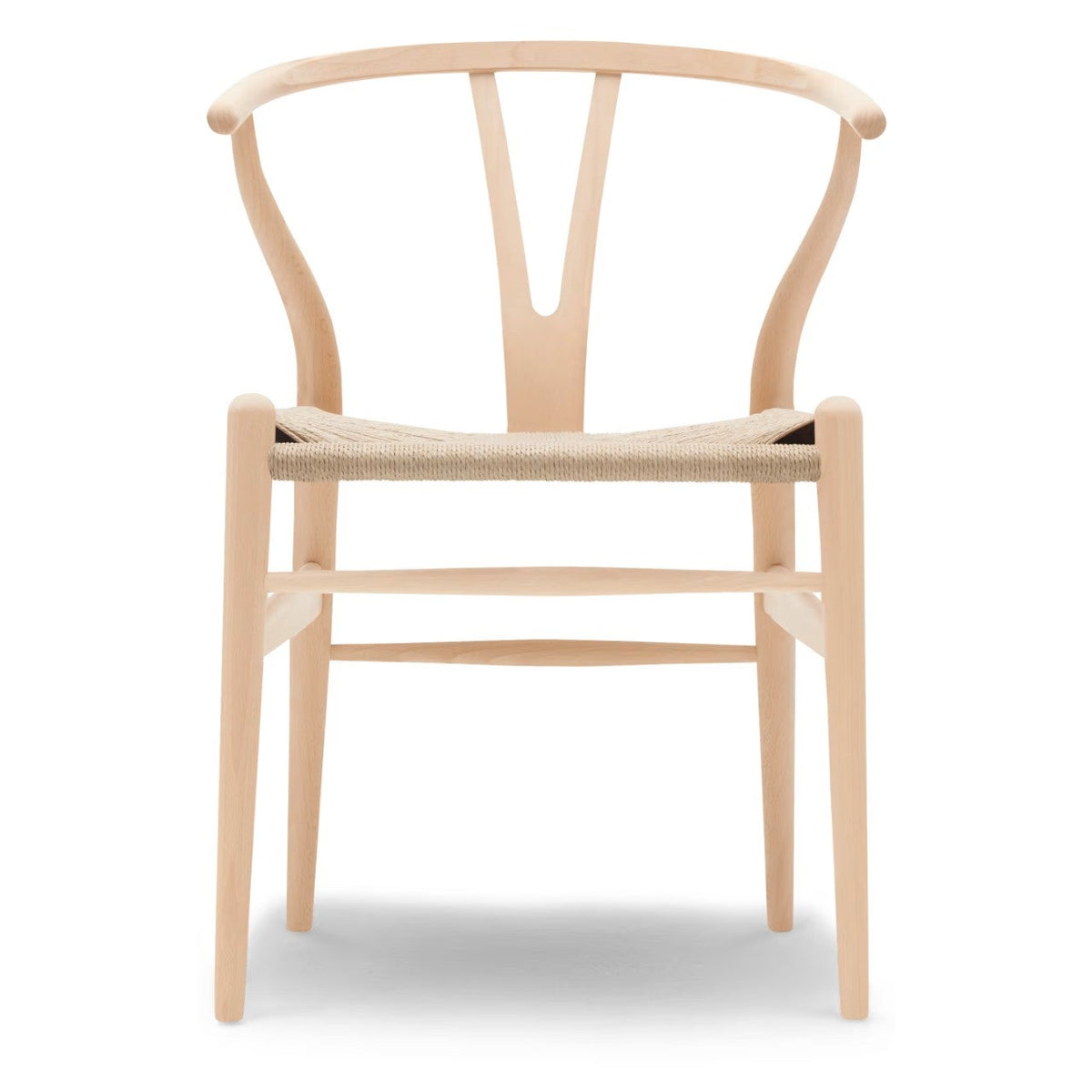 【カールハンセン別注Kvadratクッションプレゼント】CARL HANSEN & SON(カールハンセン&サン)/CH24/Yチェア(ワイチェア)/ビーチ材/クリアラッカー仕上げ/ナチュラルペーパーコード/SH45【納期】ご注文後確認 傷防止フェルト付