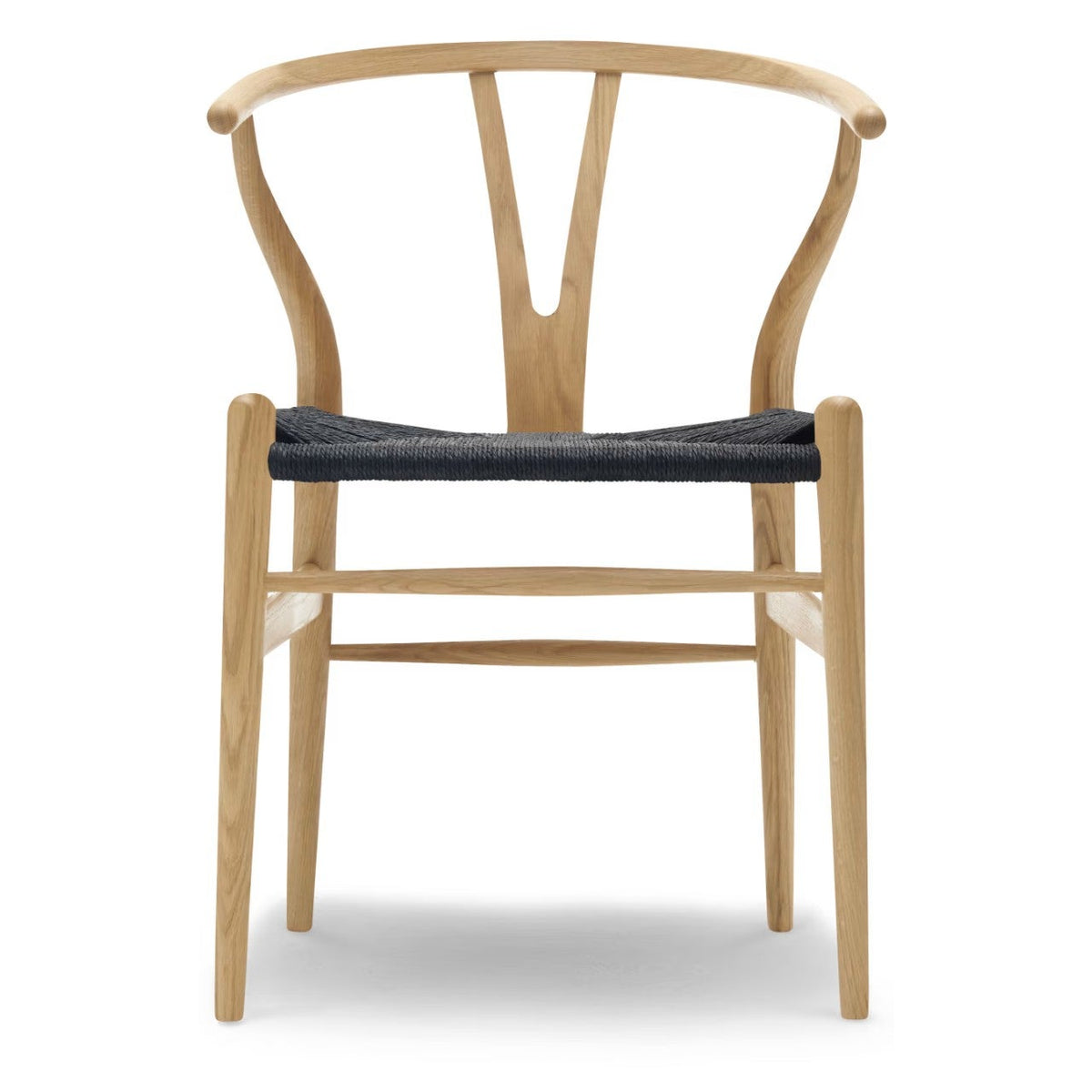 【カールハンセン別注Kvadratクッションプレゼント】CARL HANSEN & SON(カールハンセン&サン)/CH24/Yチェア(ワイチェア)/ビーチ材/クリアラッカー仕上げ/ブラックペーパーコード/SH45【納期】ご注文後確認 傷防止フェルト付