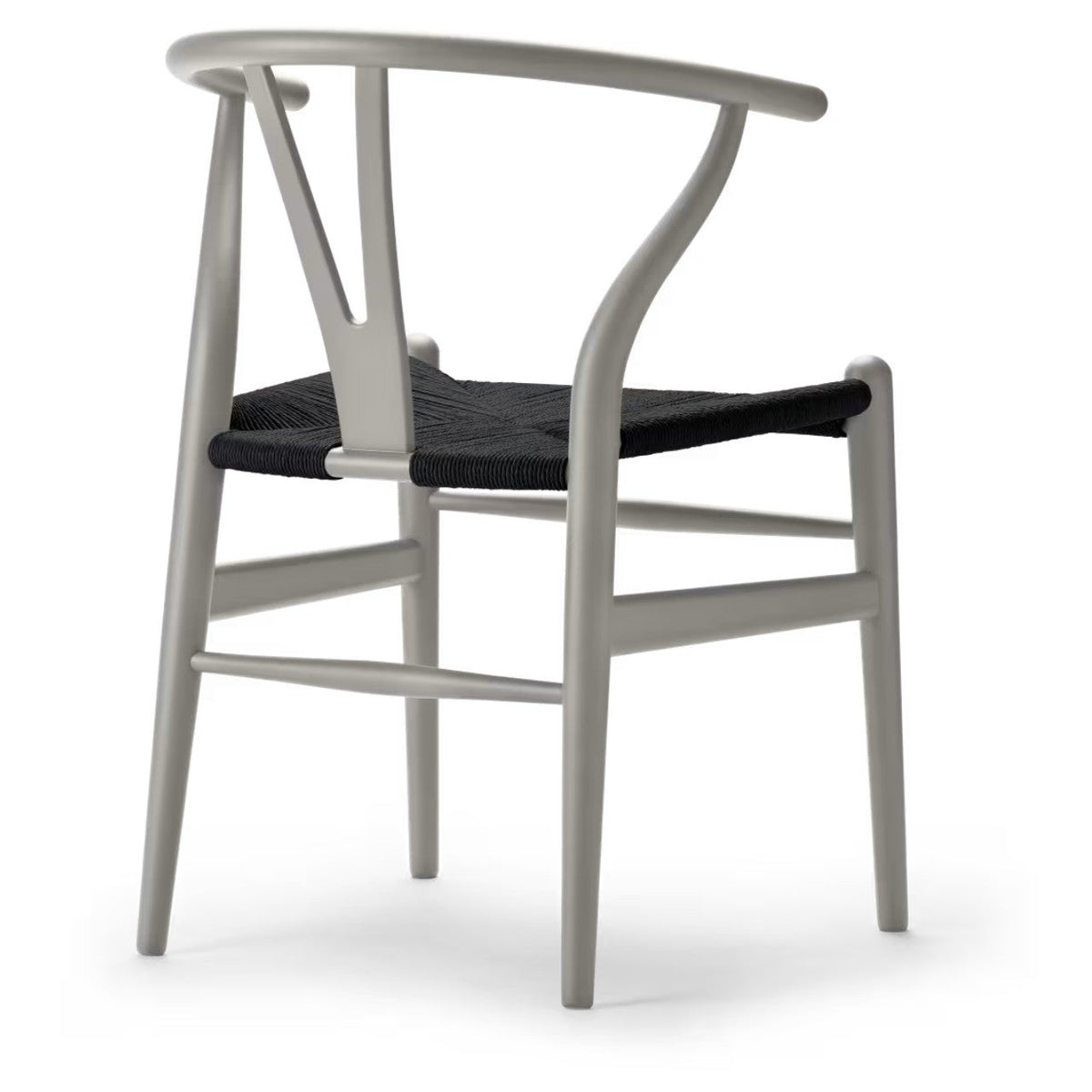 【カールハンセン別注Kvadratクッションプレゼント】CARL HANSEN & SON(カールハンセン&サン)/CH24/Yチェア(ワイチェア)/ビーチ材/SOFT SILVER GRAY仕上げ/ブラックペーパーコード/SH43【納期】ご注文後確認
