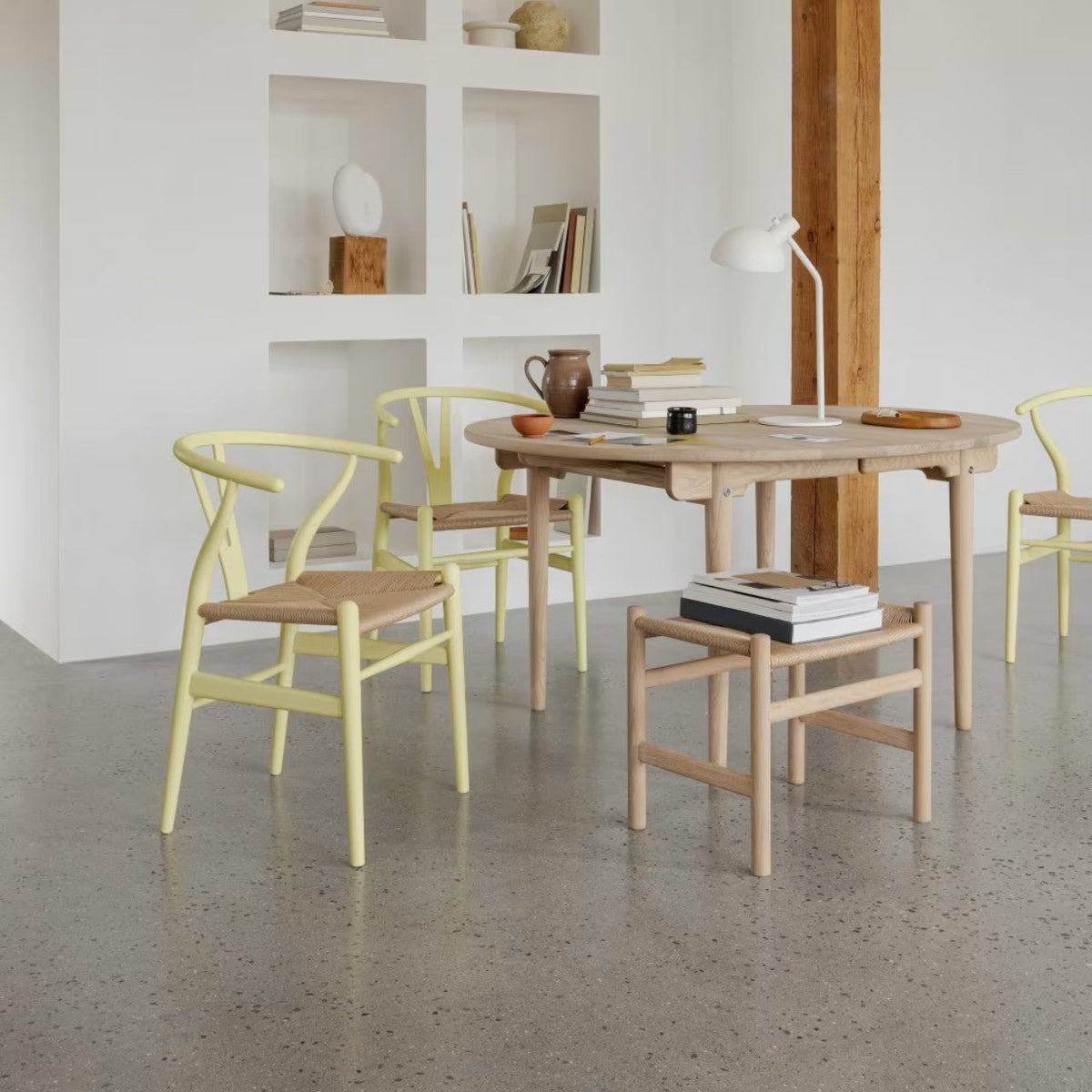 【カールハンセン別注Kvadratクッションプレゼント】CARL HANSEN & SON(カールハンセン&サン)/CH24/Yチェア(ワイチェア)/ビーチ材/SOFT by Ilse Crawford/HOLLYHOCK/ナチュラルペーパーコード/SH43【納期】ご注文後確認