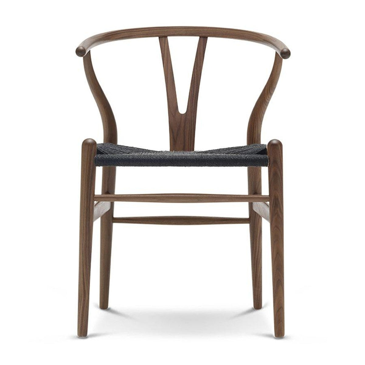 【カールハンセン別注Kvadratクッションプレゼント】CARL HANSEN & SON(カールハンセン&サン)/CH24/Yチェア(ワイチェア)/ウォールナット材/オイル仕上げ/ブラックペーパーコード/SH43【納期】ご注文後確認 傷防止フェルト付