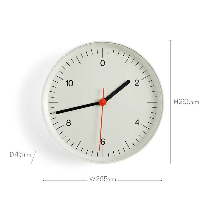 【壁掛けフック特典付】HAY(ヘイ)/WALL CLOCK/ウォールクロック/ホワイト 時計 クロック 壁掛け 掛け時計 壁かけ時計 新生活 北欧 子供部屋 寝室 リビング 玄関 洗面所 静音 カフェ オフィス 白 正規品 ギフト ラッピング不可