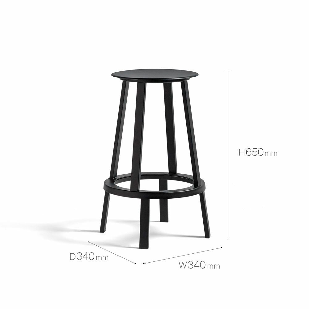 HAY(ヘイ)/Revolver/BARSTOOL(バースツール)/ブラック/LOW/AA595-A219/Black