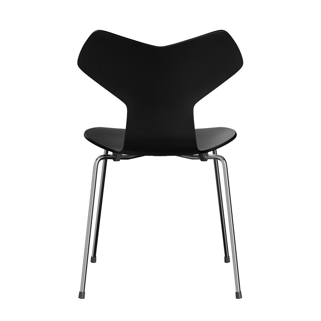 Fritz Hansen(フリッツハンセン)/グランプリチェア/「3130」/カラードアッシュ:ブラック/脚:クローム/SH43㎝