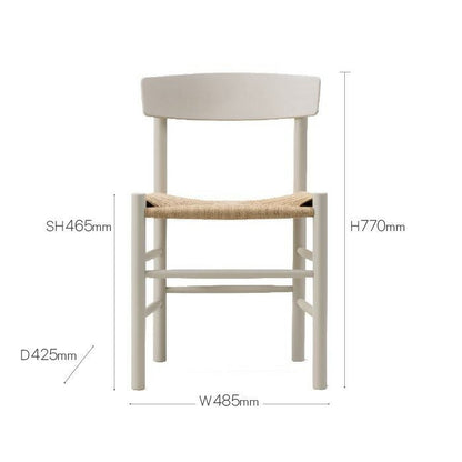 Fredericia（フレデリシア）/J39/Mogensen Chair（モーエンセンチェア）/ペブルグレー/SH46.5cm/Model 3239/ビーチ材/ラッカー仕上げ/ナチュラルペーパーコード【納期】ご注文後確認