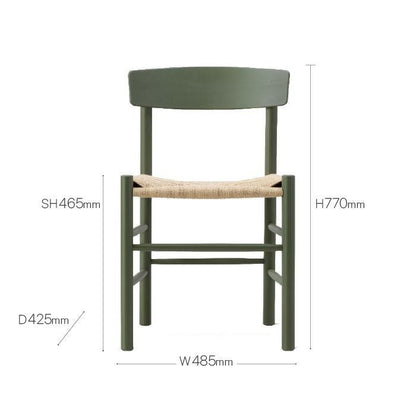 Fredericia（フレデリシア）/J39/Mogensen Chair（モーエンセンチェア）/カーキグリーン/SH46.5/ビーチ材/ラッカー仕上げ/ナチュラルペッパーコード 【納期】ご注文後確認