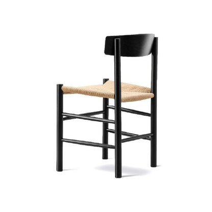 Fredericia（フレデリシア）/J39/Mogensen Chair（モーエンセンチェア）/ブラック/SH46.5/ビーチ材/ラッカー仕上げ/ナチュラルペーパーコード 【納期】ご注文後確認