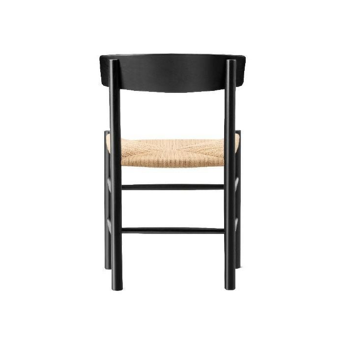 Fredericia（フレデリシア）/J39/Mogensen Chair（モーエンセンチェア）/ブラック/SH46.5/ビーチ材/ラッカー仕上げ/ナチュラルペーパーコード 【納期】ご注文後確認