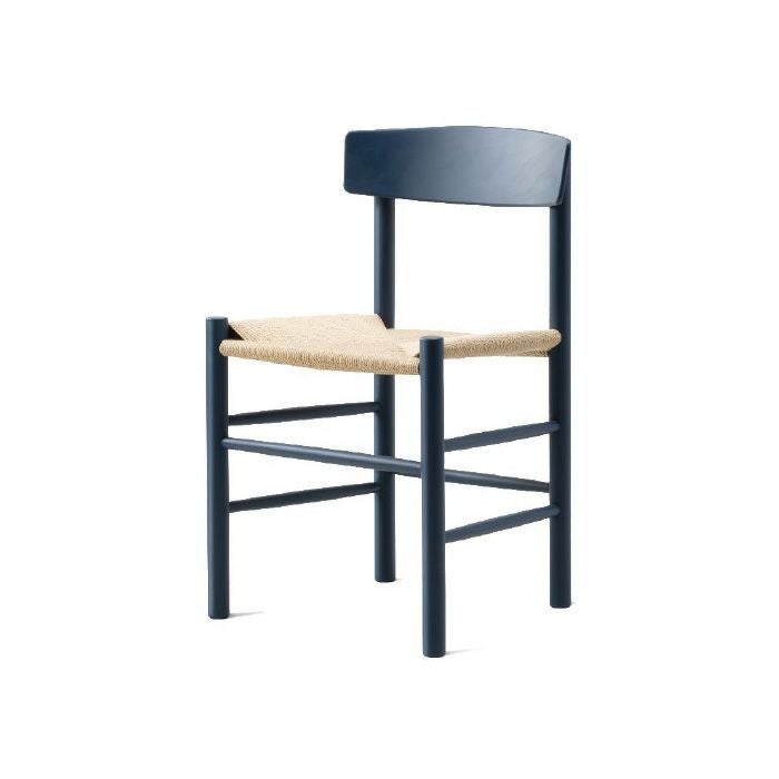 Fredericia（フレデリシア）/J39/Mogensen Chair（モーエンセンチェア）/インディゴブルー/SH46.5/ビーチ材/ラッカー仕上げ/ナチュラルペッパーコード 【納期】ご注文後確認