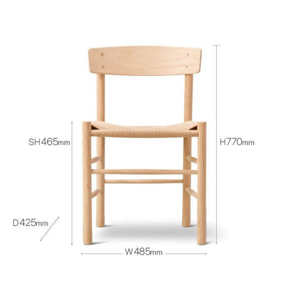 Fredericia（フレデリシア）/J39/Mogensen Chair（モーエンセンチェア）/オーク材/SH46.5/ライトオイル仕上げ 【納期】ご注文後確認