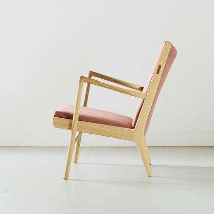 【店頭在庫品】PP Mobler（PPモブラー）/PP16/Easy Chair（イージーチェア）/オーク材/Laeso（ラス） M1-505/ソープ仕上げ/ラウンジチェア