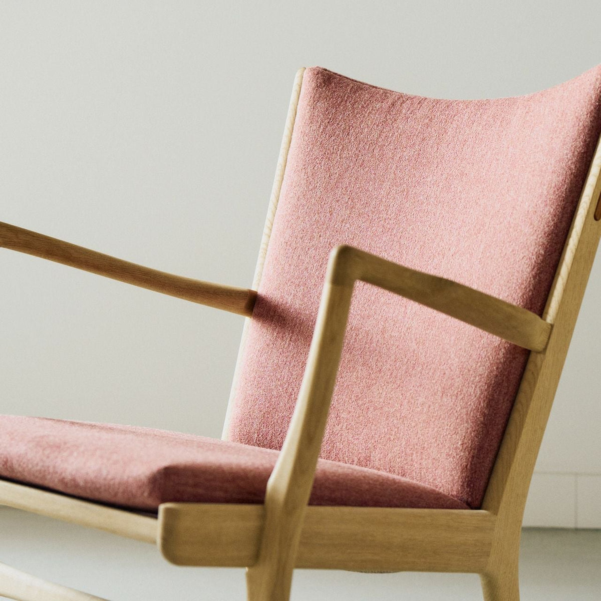 【店頭在庫品】PP Mobler（PPモブラー）/PP16/Easy Chair（イージーチェア）/オーク材/Laeso（ラス） M1-505/ソープ仕上げ/ラウンジチェア