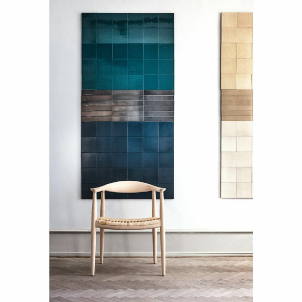 PP Mobler（PPモブラー）/PP501/Round Chair（ラウンドチェア）/オーク材/The Chair（ザ チェア）/ホワイトバイオイル仕上げ/Cane seat（籐張り） 【納期】ご注文後確認
