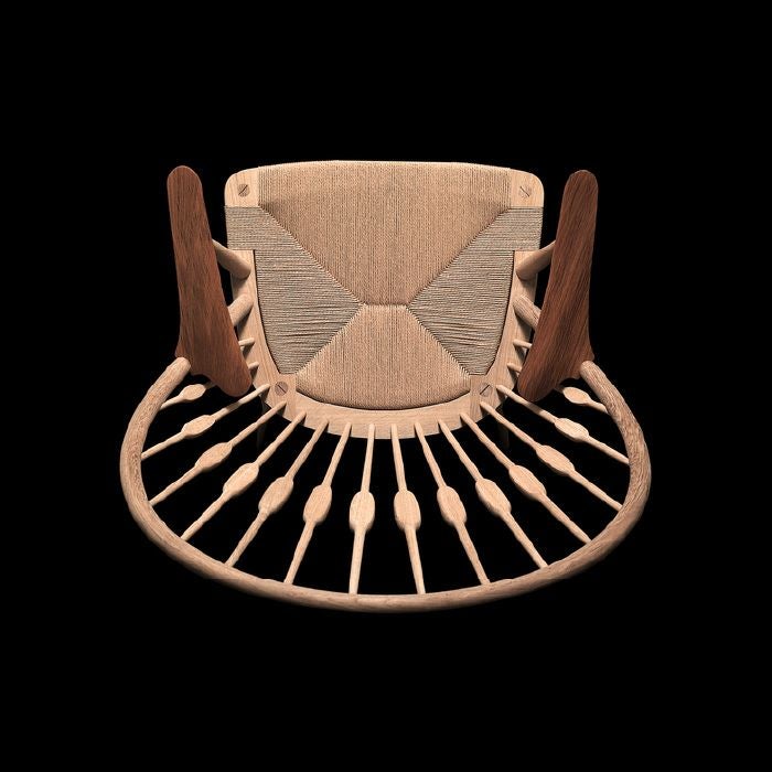 PP Mobler（PPモブラー）/PP550/Peacock Chair（ピーコックチェア）/オーク材/クリアバイオイル仕上げ/ナチュラルペーパーコード/アーム（チーク材） 【納期】ご注文後確認