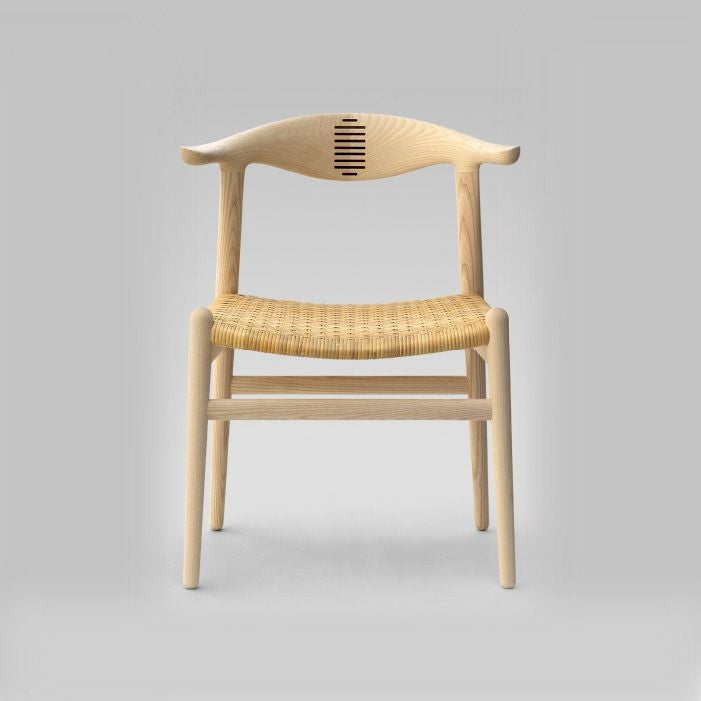PP Mobler（PPモブラー）/PP505/Cow Horn Chair（カウホーンチェア）/アッシュ材/ソープ仕上げ/Cane seat（籐張り） 【納期】ご注文後確認