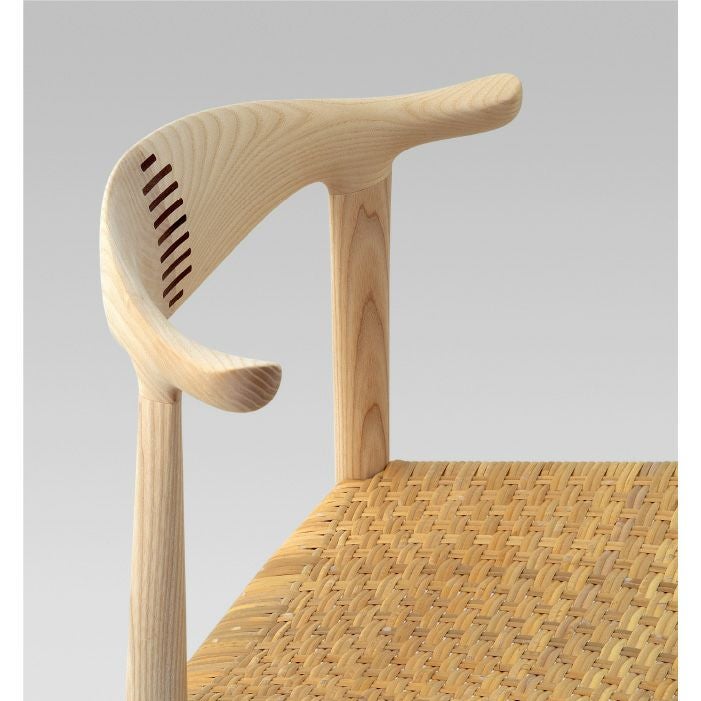 PP Mobler（PPモブラー）/PP505/Cow Horn Chair（カウホーンチェア）/アッシュ材/ソープ仕上げ/Cane seat（籐張り） 【納期】ご注文後確認