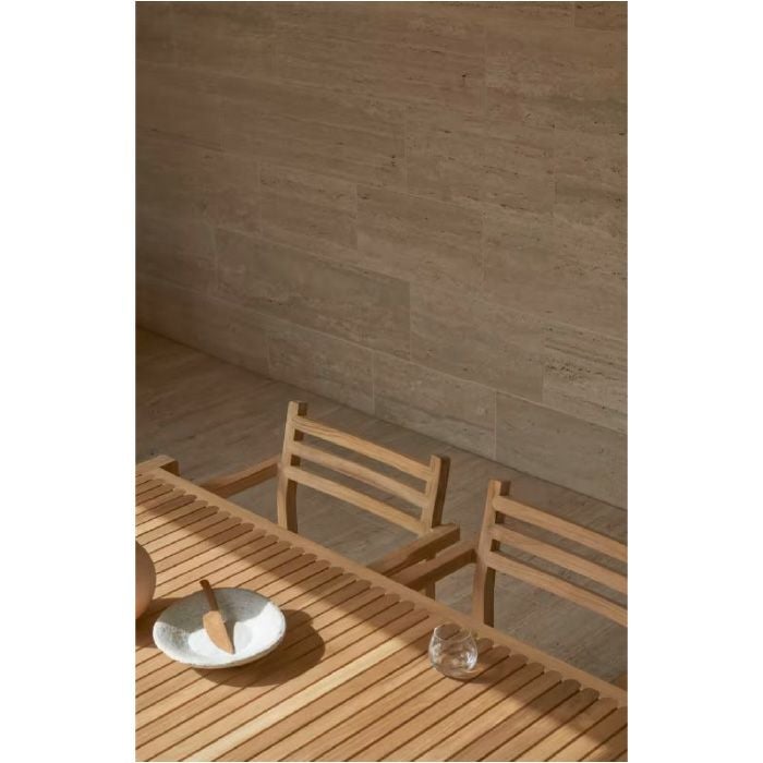 CARL HANSEN & SON（カールハンセン&サン）/AH502 Outdoor Dining Chair with Armrest（AHアウトドアシリーズ）/ダイニングチェア/チーク材/無塗装 【納期】約3～4週間（メーカー欠品時を除く）