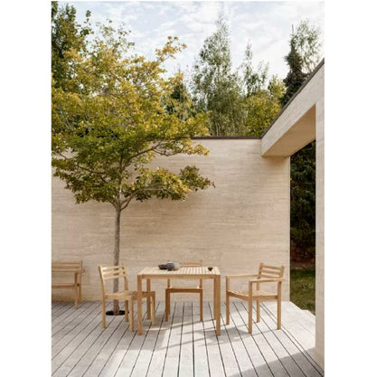 CARL HANSEN & SON（カールハンセン&サン）/AH502 Outdoor Dining Chair with Armrest（AHアウトドアシリーズ）/ダイニングチェア/チーク材/無塗装 【納期】約3～4週間（メーカー欠品時を除く）