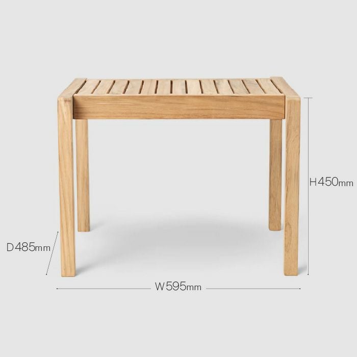 CARL HANSEN & SON（カールハンセン&サン）/AH911 Outdoor Side Table（AHアウトドアシリーズ）/サイドテーブル/チーク材/無塗装 【納期】約3～4週間（メーカー欠品時を除く）