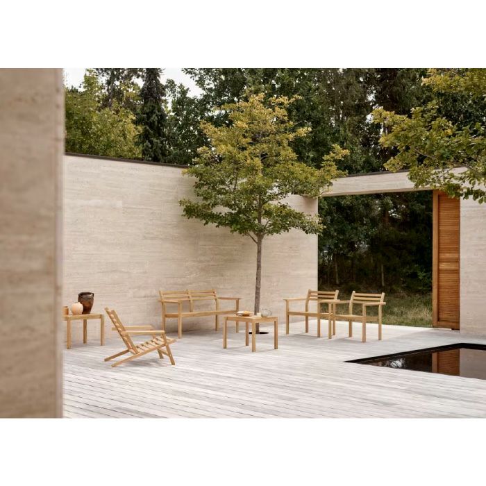 CARL HANSEN & SON（カールハンセン&サン）/AH911 Outdoor Side Table（AHアウトドアシリーズ）/サイドテーブル/チーク材/無塗装 【納期】約3～4週間（メーカー欠品時を除く）