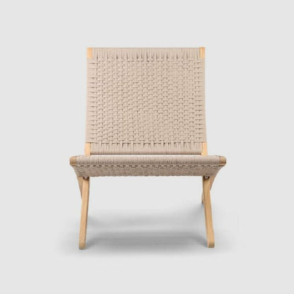 CARL HANSEN & SON（カールハンセン&サン）/MG501/キューバチェア/チーク材/無塗装/フラットロープ セサミ（Sesame 083）/屋外用ラウンジチェア【納期】2～3週間（メーカー欠品時除く）【納期】ご注文後確認