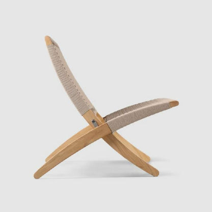CARL HANSEN & SON（カールハンセン&サン）/MG501/キューバチェア/チーク材/無塗装/フラットロープ セサミ（Sesame 083）/屋外用ラウンジチェア【納期】2～3週間（メーカー欠品時除く）【納期】ご注文後確認