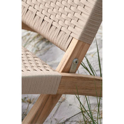 CARL HANSEN & SON（カールハンセン&サン）/MG501/キューバチェア/チーク材/無塗装/フラットロープ セサミ（Sesame 083）/屋外用ラウンジチェア【納期】2～3週間（メーカー欠品時除く）【納期】ご注文後確認