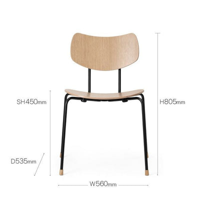 CARL HANSEN & SON（カールハンセン&サン）/VLA26T/VEGA CHAIR（ヴェガチェア）/オーク材/ホワイトオイル仕上げ/ブラック脚/ダイニングチェア 【納期】ご注文後確認