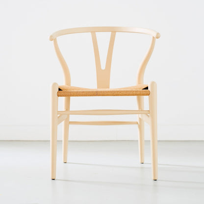 【カールハンセン別注Kvadratクッションプレゼント】CARL HANSEN & SON（カールハンセン&サン）/CH24/Yチェア（ワイチェア）/ビーチ材/SOFT by ILSE CRAWFORD/BARLEY（バーリー）/ナチュラルペーパーコード/SH43【納期】ご注文後確認 傷防止フェルト付