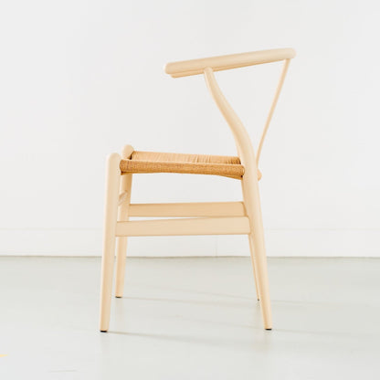 【カールハンセン別注Kvadratクッションプレゼント】CARL HANSEN & SON（カールハンセン&サン）/CH24/Yチェア（ワイチェア）/ビーチ材/SOFT by ILSE CRAWFORD/BARLEY（バーリー）/ナチュラルペーパーコード/SH43【納期】ご注文後確認 傷防止フェルト付