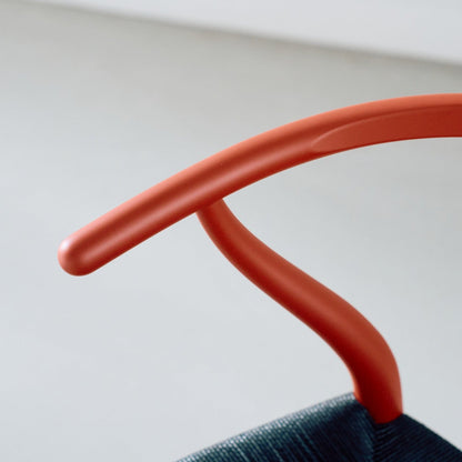 【カールハンセン別注Kvadratクッションプレゼント】CARL HANSEN & SON（カールハンセン&サン）/CH24/Yチェア（ワイチェア）/ビーチ材/SOFT/RED BROWN（レッドブラウン）/ブラックペーパーコード/SH43【納期】ご注文後確認