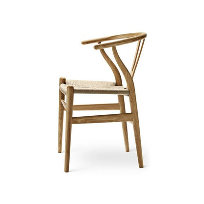 【カールハンセン別注Kvadratクッションプレゼント】CARL HANSEN & SON（カールハンセン&サン）/CH24/Yチェア（ワイチェア）/オーク材/オイル仕上げ/ナチュラルペーパーコード/SH43 傷防止フェルト付
