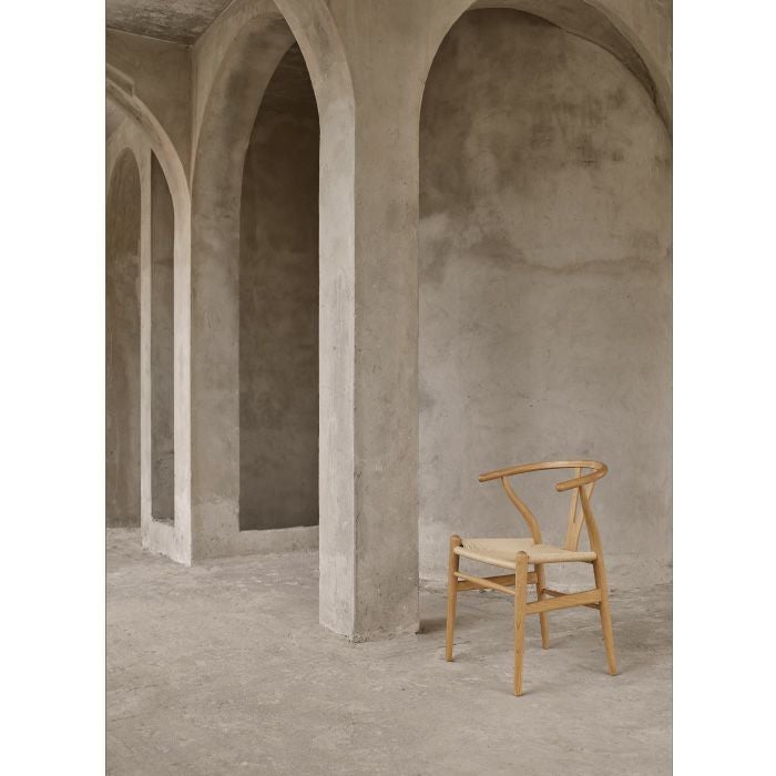 【カールハンセン別注Kvadratクッションプレゼント】CARL HANSEN & SON（カールハンセン&サン）/CH24/Yチェア（ワイチェア）/オーク材/オイル仕上げ/ナチュラルペーパーコード/SH43 傷防止フェルト付