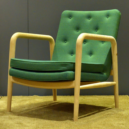 【店頭在庫品】CARL HANSEN & SON（カールハンセン&サン）/VLA76/FOYER SERIES（ホイエ シリーズ）/ラウンジチェア/オーク材/ソープ仕上げ/fabric group1/Rimix 982（リミックス）