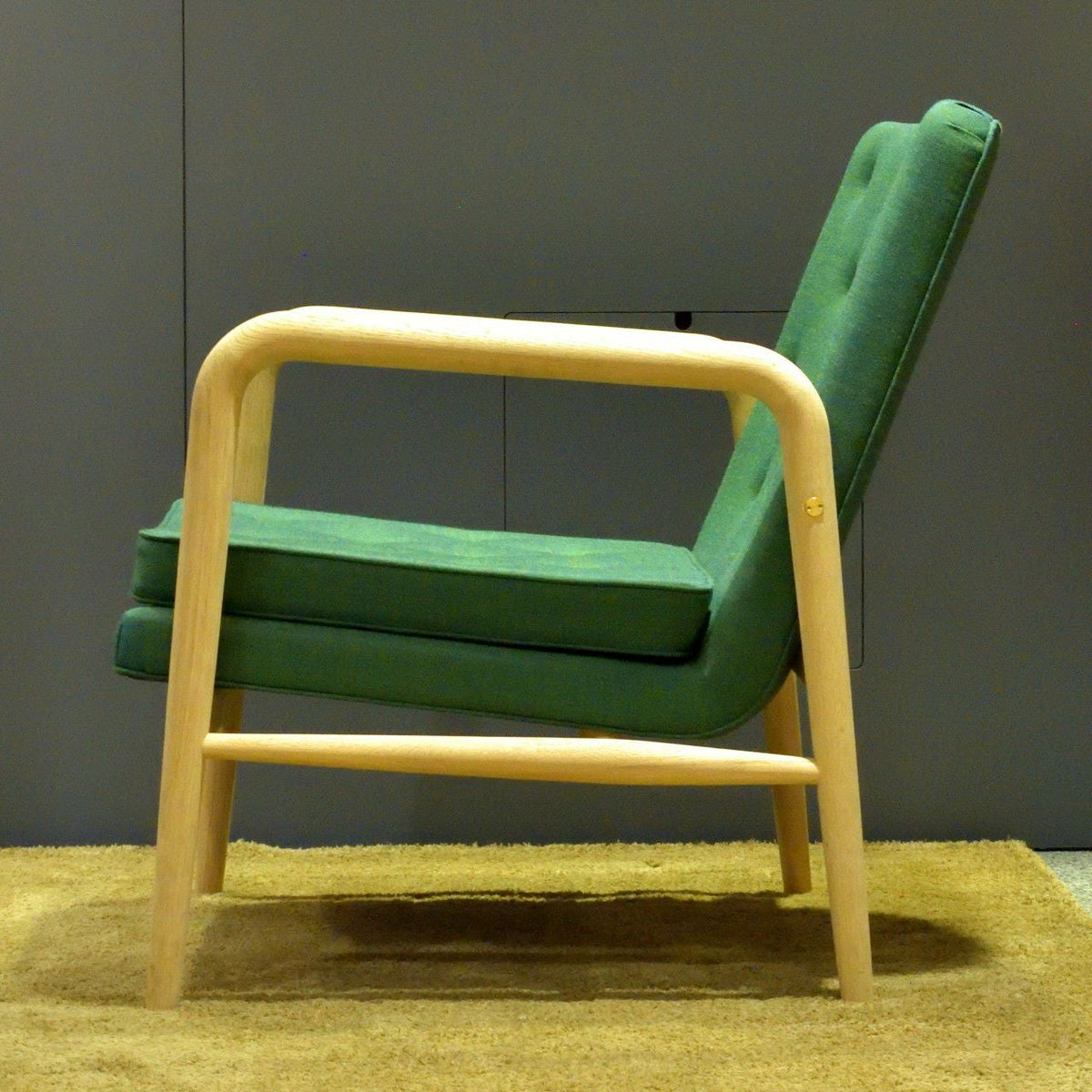 【店頭在庫品】CARL HANSEN & SON（カールハンセン&サン）/VLA76/FOYER SERIES（ホイエ シリーズ）/ラウンジチェア/オーク材/ソープ仕上げ/fabric group1/Rimix 982（リミックス）