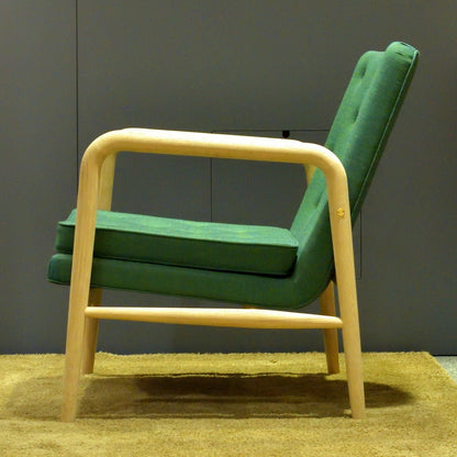 【店頭在庫品】CARL HANSEN & SON（カールハンセン&サン）/VLA76/FOYER SERIES（ホイエ シリーズ）/ラウンジチェア/オーク材/ソープ仕上げ/fabric group1/Rimix 982（リミックス）