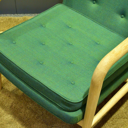 【店頭在庫品】CARL HANSEN & SON（カールハンセン&サン）/VLA76/FOYER SERIES（ホイエ シリーズ）/ラウンジチェア/オーク材/ソープ仕上げ/fabric group1/Rimix 982（リミックス）