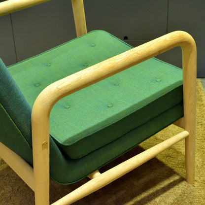 【店頭在庫品】CARL HANSEN & SON（カールハンセン&サン）/VLA76/FOYER SERIES（ホイエ シリーズ）/ラウンジチェア/オーク材/ソープ仕上げ/fabric group1/Rimix 982（リミックス）