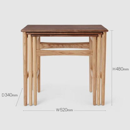 CARL HANSEN & SON（カールハンセン&サン）/CH004/NESTING TABLES（ネスティングテーブル）/ウォルナット材/オーク材/オイル仕上げ/ネストテーブル 【納期】ご注文後確認