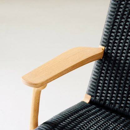【店頭在庫品】CARL HANSEN & SON（カールハンセン&サン）/CH25/ラウンジチェア/オーク材/ホワイトオイル仕上げ/ブラックペーパーコード